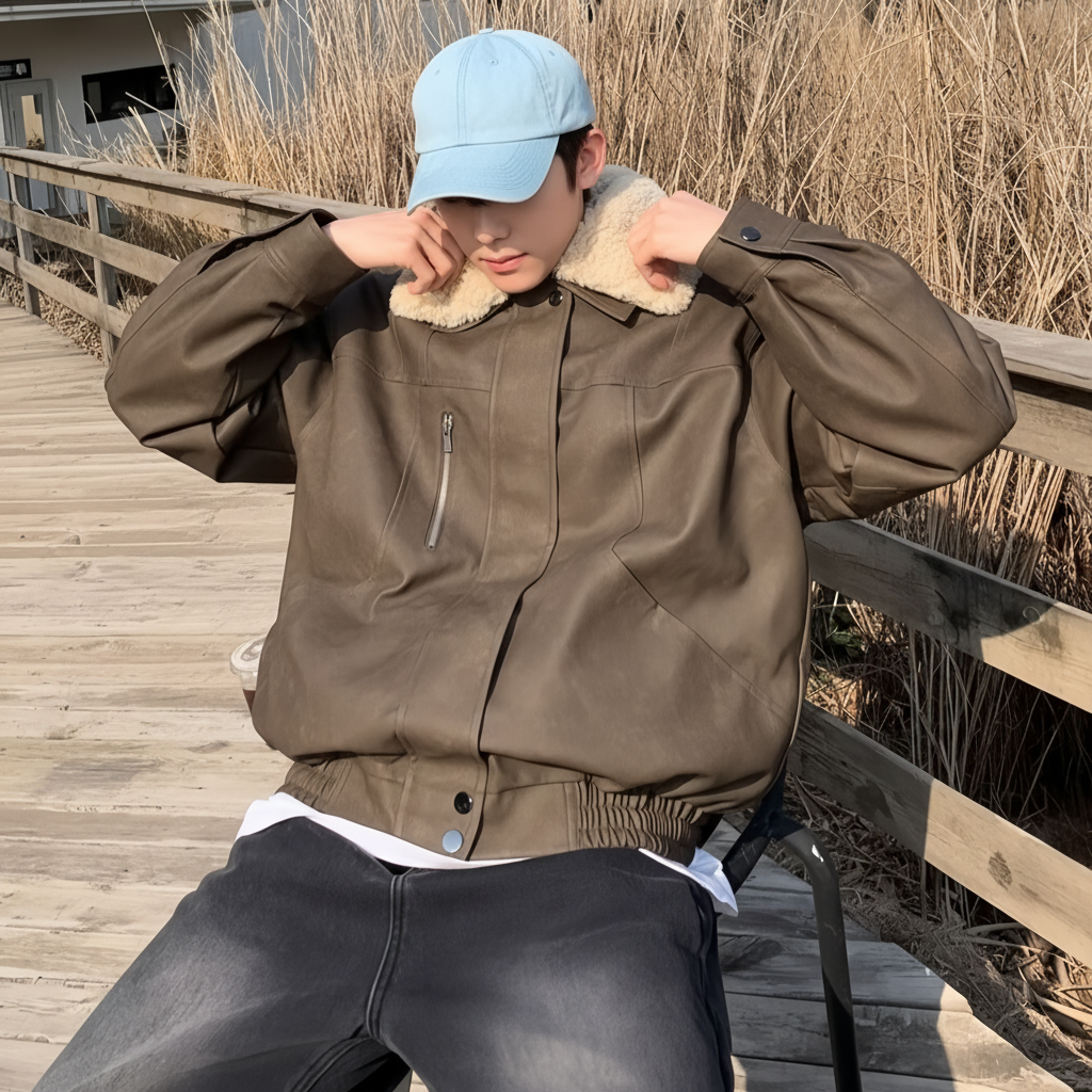 SHEARLING LEATHER JACKET