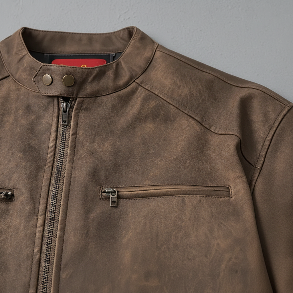 RUST LEATHER JACKET